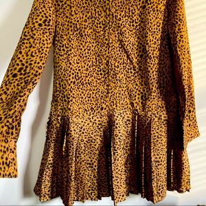 Cheetah print garment skirt dress size 6